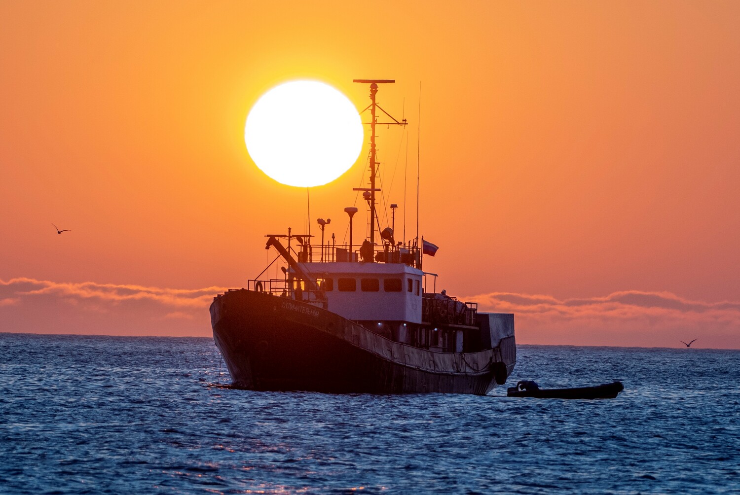 Морские экскурсии Судно на рейде